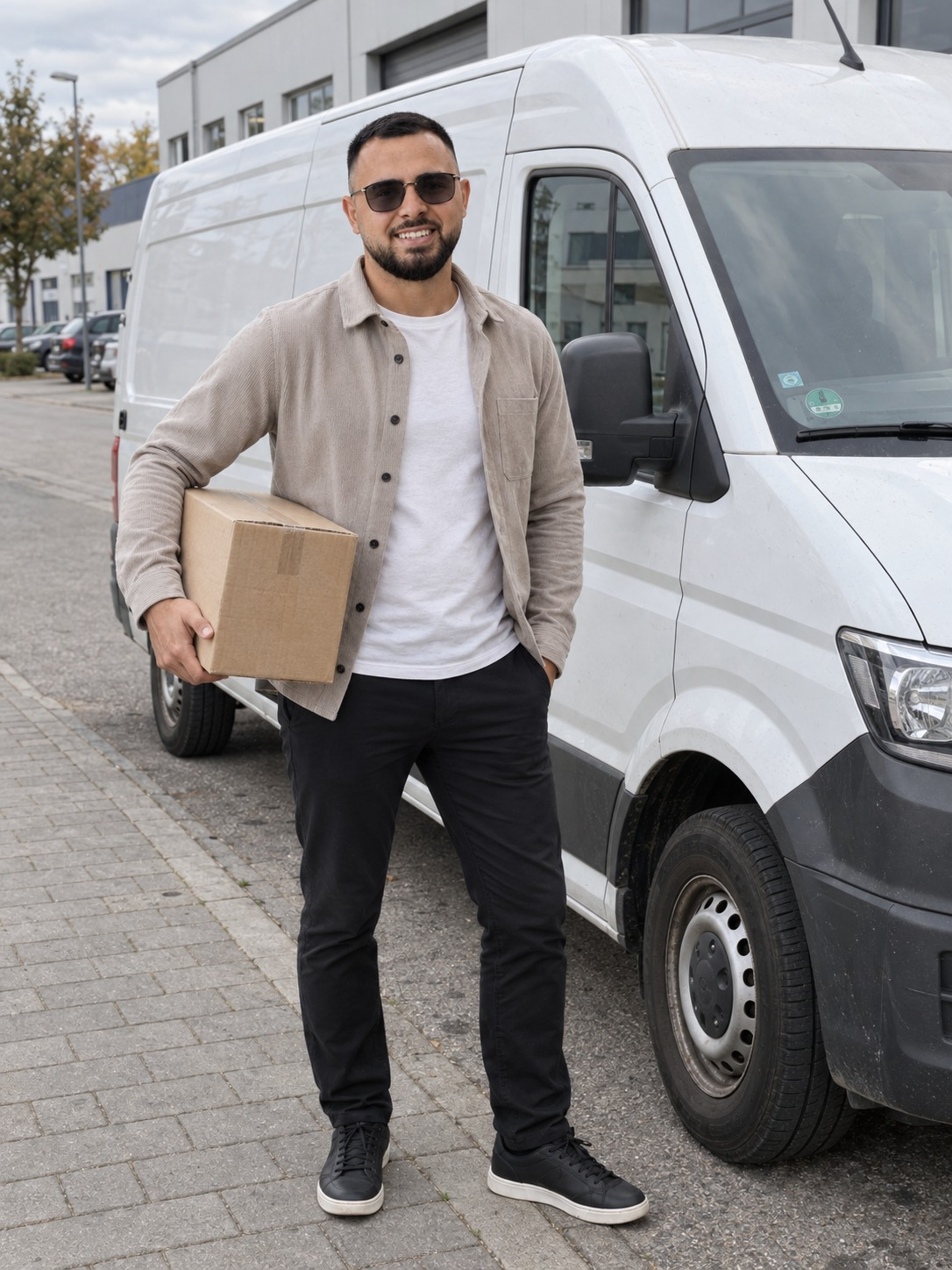 Velichko Velichkov vor einem Transporter bis 3,5 Tonnen